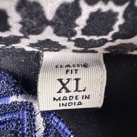 Robert Graham Knowledge Wisdom Truth Men Black Textured Button Up Shirt Sz XL - Picture 15 of 16